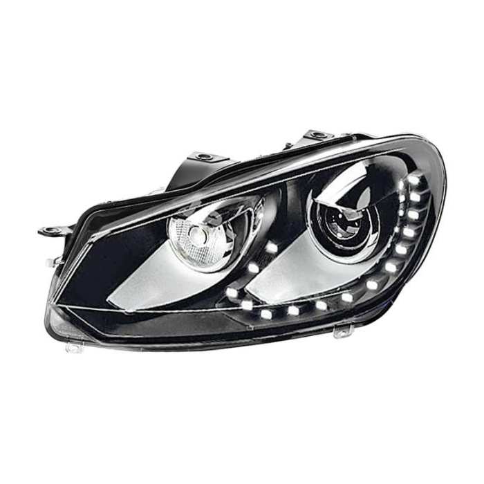 Volkswagen Golf 6 head lights xenon with LED daytime running lights