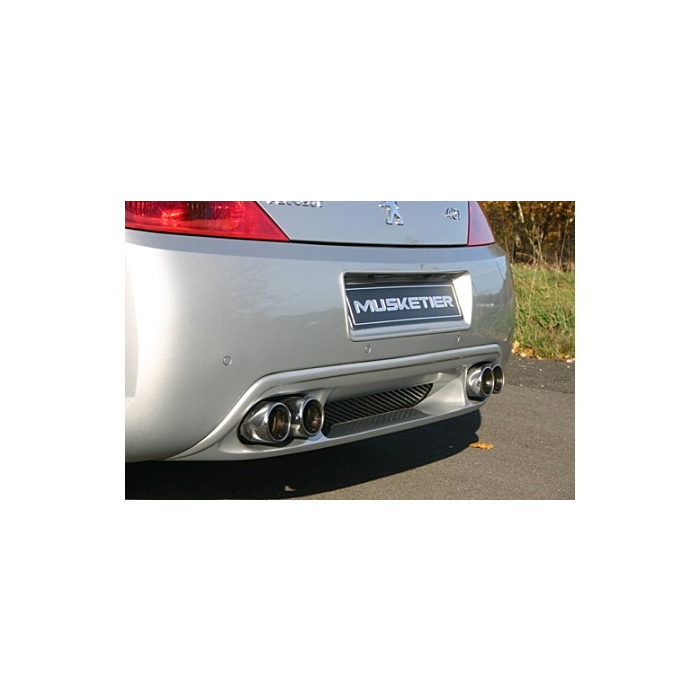 Musketier Peugeot 407 coupé duplex stainless steel exhaust 2xØ90 mm