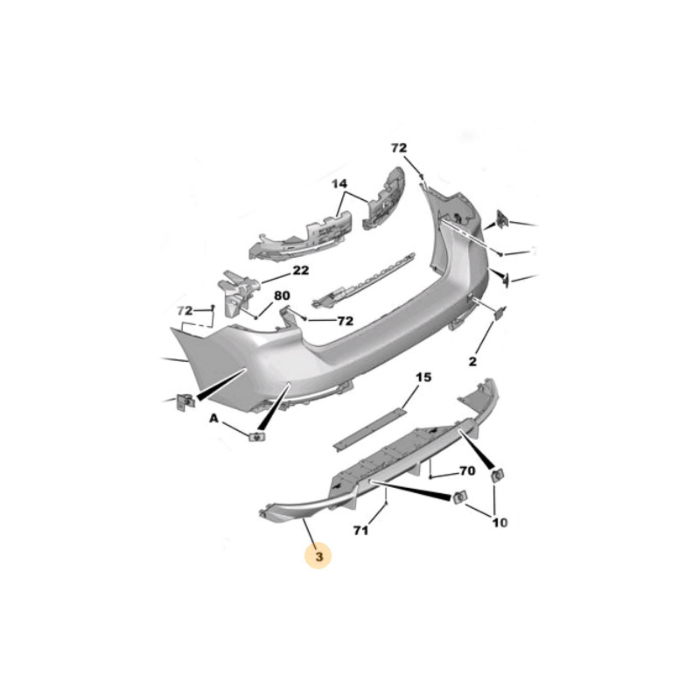 Peugeot Bumperschild