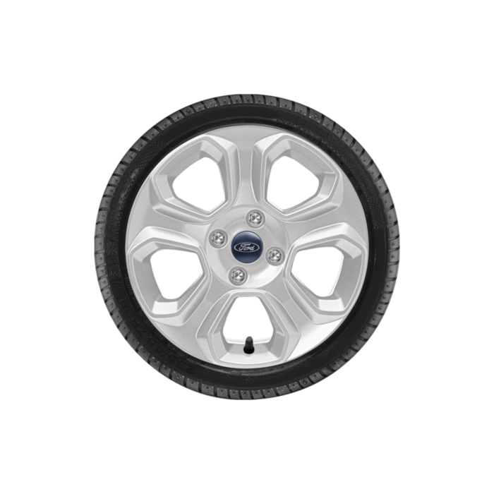 Ford EcoSport (10/2017 - ..) alloy wheel with winter tire 16", 5-spoke design, silver