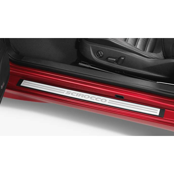 Volkswagen Scirocco 2008 - 2014 scuff plates stainless steel