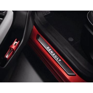Renault sill trims stainless steel illuminated