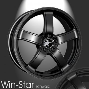 Musketier Peugeot 407 coupé alloy wheel Win-Star 7,5x17 black