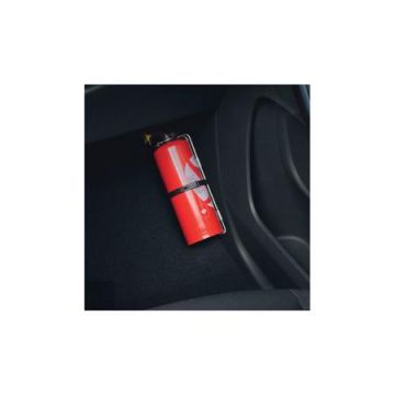 Fire extinguisher with strap 