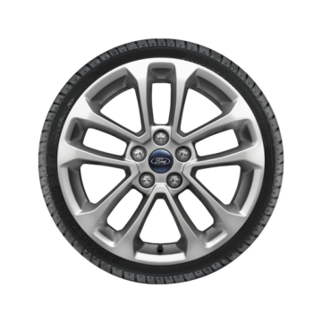 Ford Kuga (12/2019 - ..) alloy wheel with winter tire 17", 5 x 2-spoke design, silver