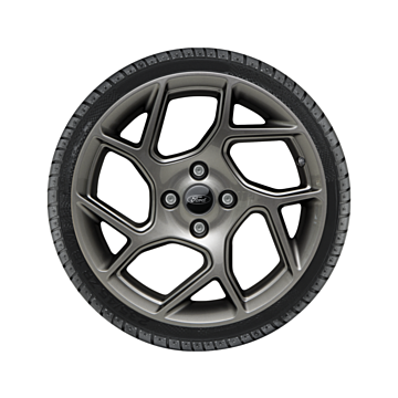 Ford Fiesta (07/2017 - 2023) alloy wheel with winter tire 17", 5x2-spoke, Y-design, anthracite