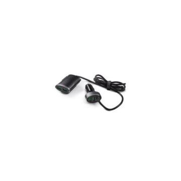12-V charger with 2 front USB and 2 rear USB