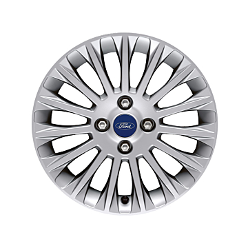 Ford Fiesta (09/2008 - 06/2017) alloy wheel 16" 15-spoke design, silver