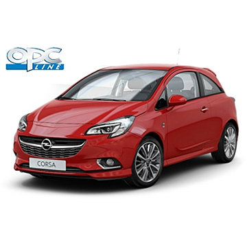 Opel Corsa E 3-drs OPC-line kit with roof spoiler (without tow bar)