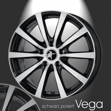 Musketier Citroën C2 alloy wheel Vega 6,5x16 black polished