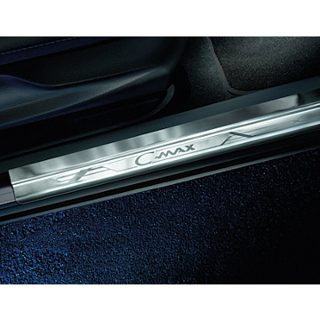 Ford C-MAX (11/2010 - 09/2018) front door sills, with embossed C-MAX logo