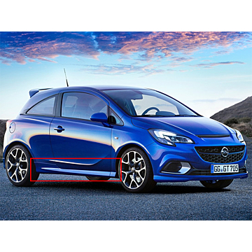 Opel Corsa E 3-drs OPC side skirt rechts