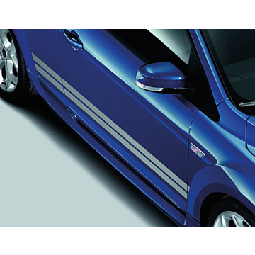 Ford Focus 01/2008 - 2010 hatchback GT side stripe kit white 5-drs