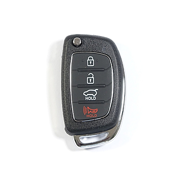 Hyundai folding key housing with four buttons (panic)