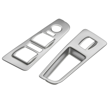 Fiat Grande Punto window control moulding steel look 4 switches