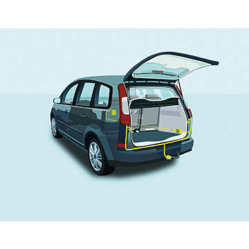 Ford Focus (07/2004 - 12/2010) wagon towbar connection 13-pin