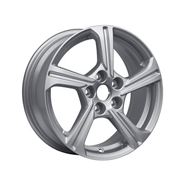 Ford Puma (10/2019 - ..) except ST and ST X alloy wheel 16" 5-spoke design, Sparkle Silver