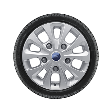 Ford Tourneo / Transit Custom (08/2012 - 09/2023) alloy wheel with winter tire 16", 10-spoke design, silver