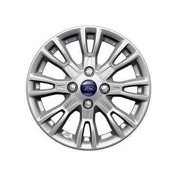 Ford B-MAX 2012 - 2018 alloy wheel 15" 8 x 2-spoke design, Sparkle Silver