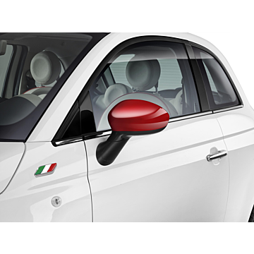 Fiat 500/500c side mirror covers red