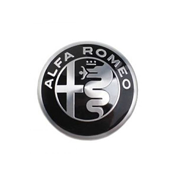 Alfa Romeo hub cap black / silver
