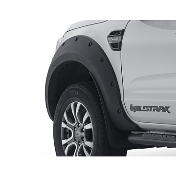 Ford Ranger (02/2019 - ..) RAP Cab, except Raptor Pickup Attitude Wheel Arch Extensions front and rear, matte black with black plastic bolts