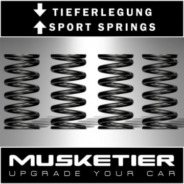 Musketier Peugeot Partner 3 lowering springs ca. 30/10 mm, axle load rear 1000kg