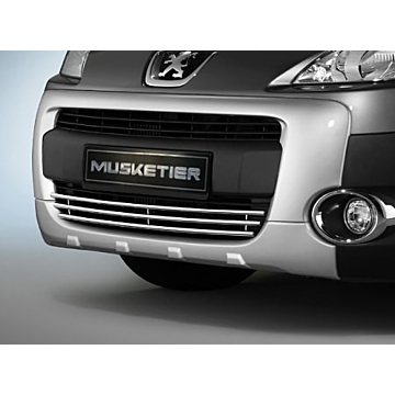 Musketier Peugeot Partner 3 stainless steel grill, chromed with chrome trims