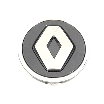 Renault hub cap grey / chrome 58mm