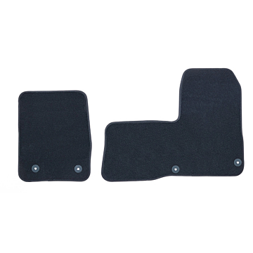 Ford Transit Custom (01/2015 - 09/2023) floor mats, premium velour front, black
