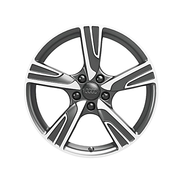 Audi lichtmetalen velgen Velum 18" antraciet high gloss (set)