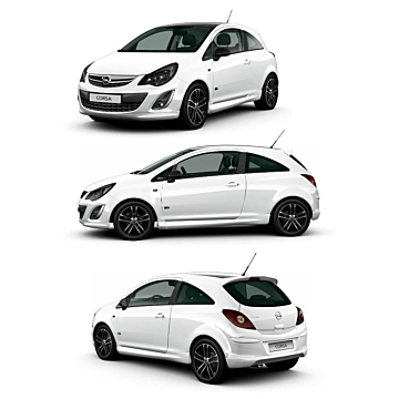 Opel Corsa D 3-drs OPC-line pakket modellen met sporteinddemper vanaf 2011