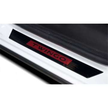 Renault Twingo (2014 - 2024) door sill trims black / red