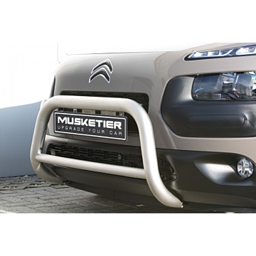 Musketier Citroën C4 Cactus bullbar Ø60 mm, stainless steel titanium-look