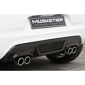 Musketier Peugeot 108 rear bumper for duplex-exhaust black