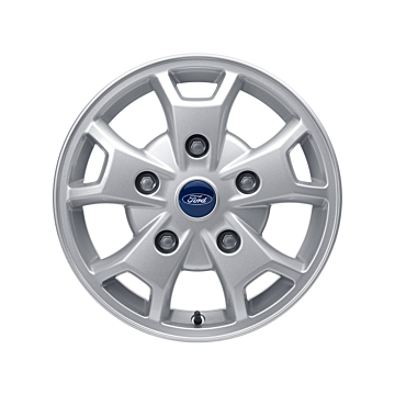 Ford Tourneo Custom / Transit Custom (08/2012 - 09/2023) alloy wheel 16" 5 x 2-spoke design, Sparkle silver