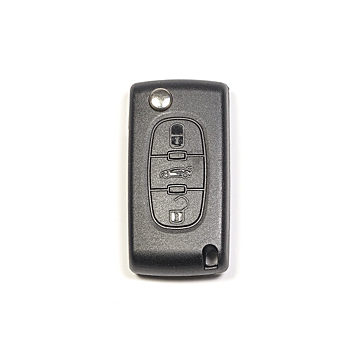 Citroën folding key housing with 3 buttons WITHOUT battery on board / tailgate