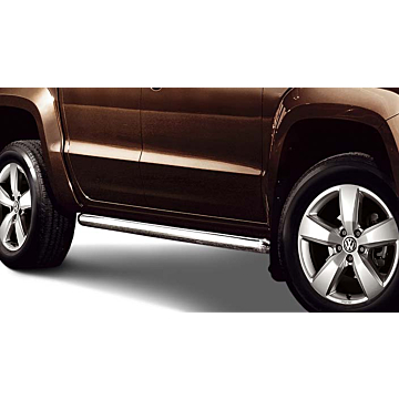 Volkswagen Amarok side bars polished stainless steel