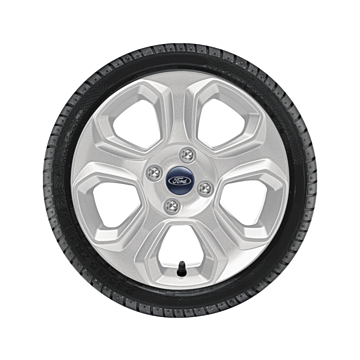 Ford EcoSport (10/2017 - ..) alloy wheel with winter tire 16", 5-spoke design, silver