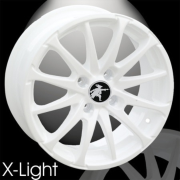 Musketier Peugeot 1007 alloy wheel X-Light 7Jx17 white lacquered