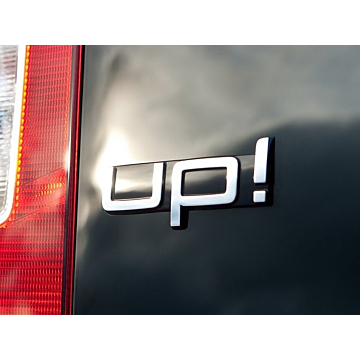 Volkswagen Up! text tailgate