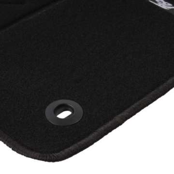 Ford Fiesta (09/2008 - 08/2011) velour floor mats, front side, with logo RHD