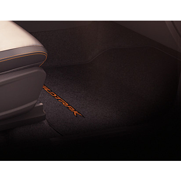 Ford Ranger (11/2011 - 11/2022) floor mat, premium velour front, black, driver's side