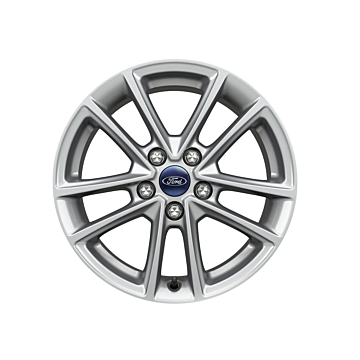 Ford alloy wheel 16" 5 x 2-spoke design, silver