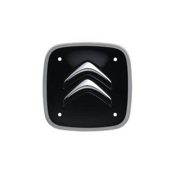 Citroen naafkappen set van 4 zwart en zilver vierkant