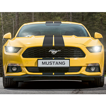 Ford Mustang (06/2016 - 10/2017) racing stripes Over-the-top, matte black