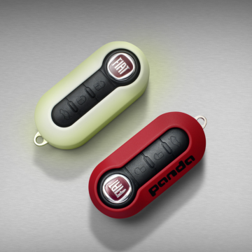 Fiat Panda 2011 - .. key covers luminescent + red