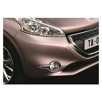 Peugeot 208 (2012 - 2019) fog lights covers chrome