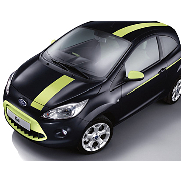 Ford Ka (09/2008 - 05/2016) complete striping Jump (green) without roof spoiler