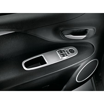 Fiat Grande Punto window control moulding comfortline silver grey 2 switches